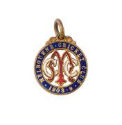 MELBOURNE CRICKET CLUB, 1908-9 membership badge, made by Stokes, No.2222.