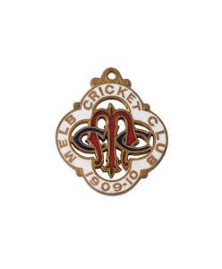 MELBOURNE CRICKET CLUB, 1909-10 membership badge, made by Stokes, No.856.