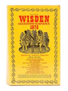 "WISDEN CRICKETERS' ALMANACK"S for 1975-2013, fabulous run (39 editions), all hardback. Also "Wisden Cricketers Almanack Australia" 1998 to 2005-06 (8 editions) & other Wisden books & anthologies (18). Fair/VG condition.