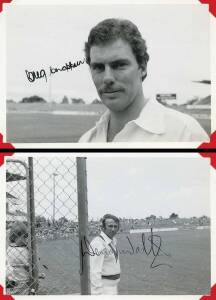 1977-78 WORLD SERIES CRICKET, notebook containing 40 snapshots of Australians v World XI with 15 signed including Richie Robinson, Greg Chappell, Ian Chappell, Doug Walters, Dennis Lillee & Tony Greig.