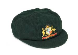 JOHN MACLEAN'S AUSTRALIAN "BAGGY GREEN" TEST CAP. Good condition. [John Maclean played 4 Tests & 2 ODIs 1978-79].