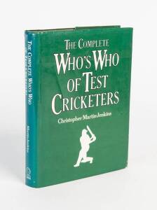 "The Complete Who's Who of Test Cricketers" by Christopher Martin-Jenkins [London, 1980], Bill Brown's personal copy with c82 Test cricketers signed, noted Leslie Ames, Bill Bowes, Denis Compton, Don Bradman, Lindsay Hassett & Bill Ponsford. Fair/Good con