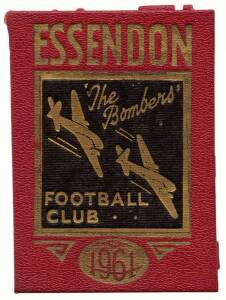 ESSENDON: Member's Season Tickets for 1960, 1961, 1963, 1964, 1965 (Premiership Year), 1966, 1967, 1968 & 1969, each with fixture list & hole punched for each game attended. Fair/Good condition.