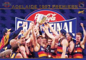 1997 football cards in album, noted 1997 Select Base set [200], Head 2 Head [12], Ron Barassi Legend, Medal Cards [9], Premiership Predictor [16], Nth Melb 1996 Premiers, All Australian [22]; McDonalds "Sydney Swans" (5); Adelaide "Grand Final Heroes" [4]