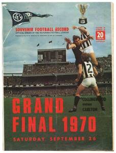 1968-84 "Football Record"s, mainly Finals, noted Grand Finals (14). Fair/VG condition.