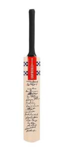 2000 40th ANNIVERSARY OF TIED TEST, full size "Gray-Nicolls" Cricket Bat with 18 signatures including Richie Benaud, Wes Hall, Colin McDonald & Sir Garfield Sobers. Superb condition.