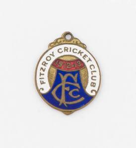 FITZROY CRICKET CLUB, 1912-13 membership badge, made by A.C.Bowman, No.220.