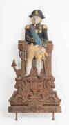 Horatio Nelson cast iron umbrella stand back plate (missing base and hoop). 73cm.