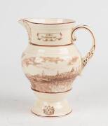 Centenary of Melbourne jug by William Adams & Sons Ltd, England 1934, limited edition 35/200. 25cm high 