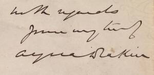 ALFRED DEAKIN (1856-1919, 2nd Prime Minister of Australia), nice signature on 23rd May 1893 hand-written letter.