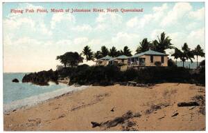 "6 COLOURED POSTCARDS of TROPICAL QUEENSLAND" circa 1905 Valentine's Series No.1 in original orange envelope; real photos. Very scarce thus.