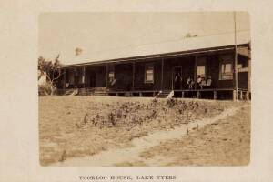 Postcards: Group including country scenes, real photos, "Toorloo House, Lake Tyers", gold mining etc.. 55+ Cards.