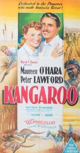 MOVIE POSTER: c. 1952 "KANGAROO" Australian 3 sheet movie colour lithograph poster, artwork by Zeck, 20th Century Fox; 104 x 203cms (overall size).