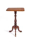 GAMES TABLE. Cedar, blackwood & pine with rectangular top, circa 1880s. Height 75, width 49cm, depth 40cm