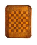 GAMES TABLE. Cedar, blackwood & pine with rectangular top, circa 1880s. Height 75, width 49cm, depth 40cm - 2