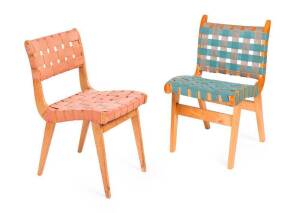 Douglas Snelling designed chairs. 1960's Australian chair with original label plus later huon pine version (2 items)