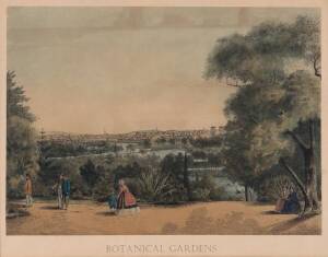 HENRY GRITTEN (1818-1873), Botanical Gardens Melbourne, colour lithograph, 24.5 x 35 cm