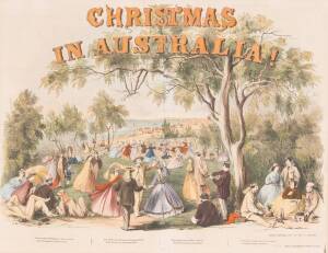 ENGRAVINGS: "Christmas in Australia!" published in 'The Illustrated Melbourne Post' [1863]; "Christmas in the Bush: An Australian Homestead" published in 'The Illustrated Sydney News' [1867], both window mounted.