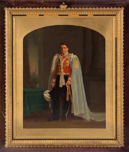 Portrait of Aurthur Stanley 5th Baron Stanley of Aldenley (1875-1931) 14th Governor of Victoria (1914-1920). Frame 47 x 54cm