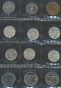 World Collection in Safe album, noted Australia Florins 1927 x8 (cleaned), 1951 x6 & 1954 x3, 1966 50c aUnc x6, GB George IV to QEII 6d, USA Bicentenary quarter, half-dollar & dollar etc. (200+) - 2