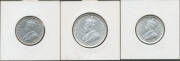 1915 group with 1/- VF, 1/- 1915H EF and Florin gVF. ( ) - 2