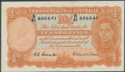 KGVI 10/- Coombs/Wilson x2 (VF), circulated &pound;1 x4 & &pound;5 Coombs/Watt, plus QEII &pound;1, &pound;5 and &pound;10. (10) - 2
