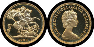 GREAT BRITAIN: 1979 & 1980 proof sovereigns in Royal Mint casings. (2)