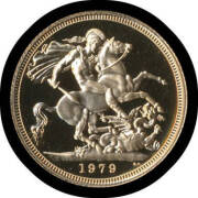 GREAT BRITAIN: 1979 & 1980 proof sovereigns in Royal Mint casings. (2) - 2