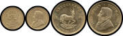 SOUTH AFRICA: Gold 1897 Transvaal 1 Pond VF & 1974 Krugerand, aUnc. ( )