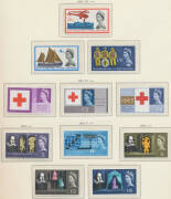 Two Schaubek hingeless albums with mainly unmounted sets, Great Britain includes QEII pre-decimals and decimals to 1990, Russia 1970-81 with a fair degree of completion from 1978, plus a few world stamps. (100s)