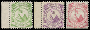 c.1870 (?) Torres Strait Settlement 4c to 36c complete, the 4c 16c & 24c are marginal, the 36c has a straight edge at the base, unused. (5)