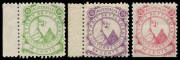 c.1870 (?) Torres Strait Settlement 4c to 36c complete, the 4c 16c & 24c are marginal, the 36c has a straight edge at the base, unused. (5)