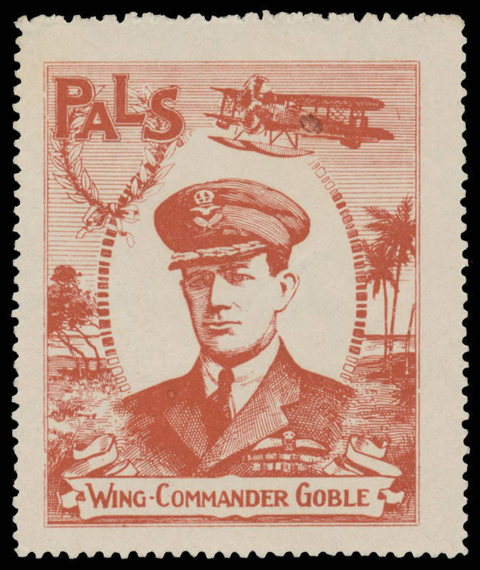 AUSTRALIA: c.1920 PALS 'WING-COMMANDER GOBLE' in red, well centred, unused.