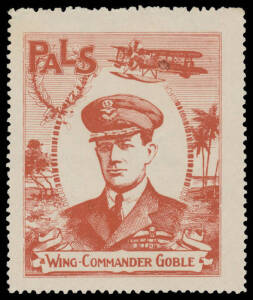 AUSTRALIA: c.1920 PALS 'WING-COMMANDER GOBLE' in red, well centred, unused.