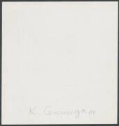 ½d half-tone proof of a Type 3a essay (with Value Tablet at Upper-Left & "Rabbit Ears") in red on highly surfaced white paper (72x76mm) BW #KE34, Cat $10,000. Ex Kevin Nelson & Arthur Gray. Chris Ceremuga Certificate (2012). The ACSC states that only four - 2