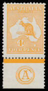 4d orange 'CA' Monogram single BW #15(2)zc, minor diagonal "scratch" on the gum but unmounted, Cat $4000 (mounted).