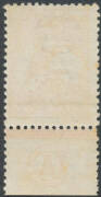 4d orange 'CA' Monogram single BW #15(2)zc, minor diagonal "scratch" on the gum but unmounted, Cat $4000 (mounted). - 2