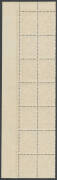 5d chestnut Plate 2 upper-right corner block of 14 (2x7) with Snake in the Grass & Small Void at Upper-Right BW #16(2)e and Retouch off Queensland Coast #16(2)f, variable centring, very minor gum disturbance on a few units, unmounted, Cat $7700++. Adverti - 2