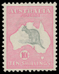 10/- grey & pink BW #47A, well centred & extremely fresh, a couple of slightly short perfs at the base, unmounted, Cat $7500.