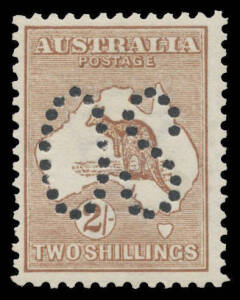 - 2/- brown BW #35ba, unmounted, Cat $3750.