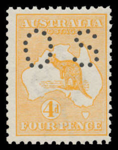 - 4d orange BW #15bb, unmounted, Cat $1750.