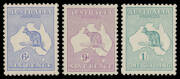 2d to 1/-, generally attractively centred, unmounted, Cat $7000. (5)