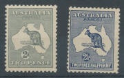 2d to 1/-, generally attractively centred, unmounted, Cat $7000. (5) - 2