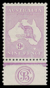 9d violet 'JBC' Monogram single BW #26(1)zc, well centred, very lightly mounted, Cat $3000.