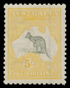 5/- grey-black & chrome BW #44A, well centred, unmounted, Cat $2000.