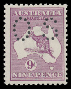 - 9d violet BW #26Aba, unmounted, Cat $400.
