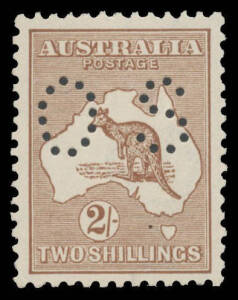 - 2/- brown BW #37ba, well centred, unmounted, Cat $3000.