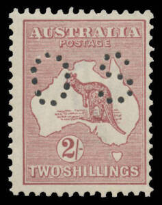 - 2/- maroon BW #38ba, unmounted, Cat $1000.
