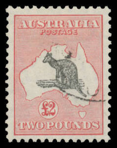 &pound;2 black & rose-carmine, well centred, light Sydney cds, Cat $1200. Ex Stuart Hardy.