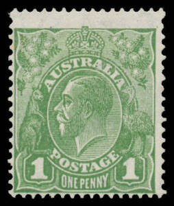 1d green with the Watermark Reversed BW #82aa, lightly mounted, Cat $4500.